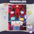 Personalized Scarlet Magic Baby Blanket – Superhero Girl Style with Custom Name & Background